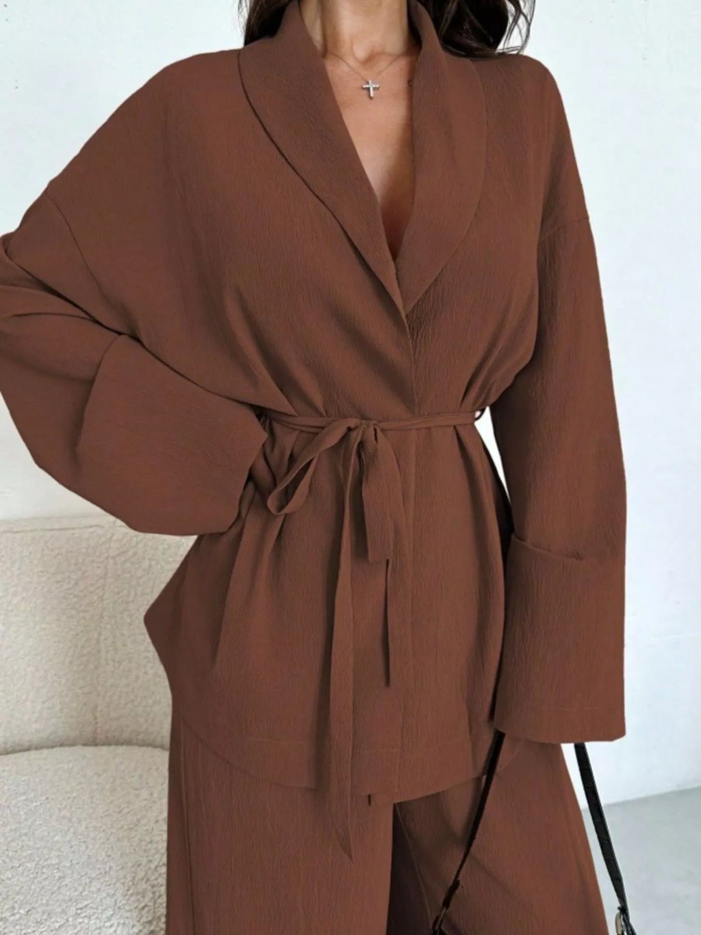 Cala · conjunto de top con lazada y pantalón ancho — vista 15