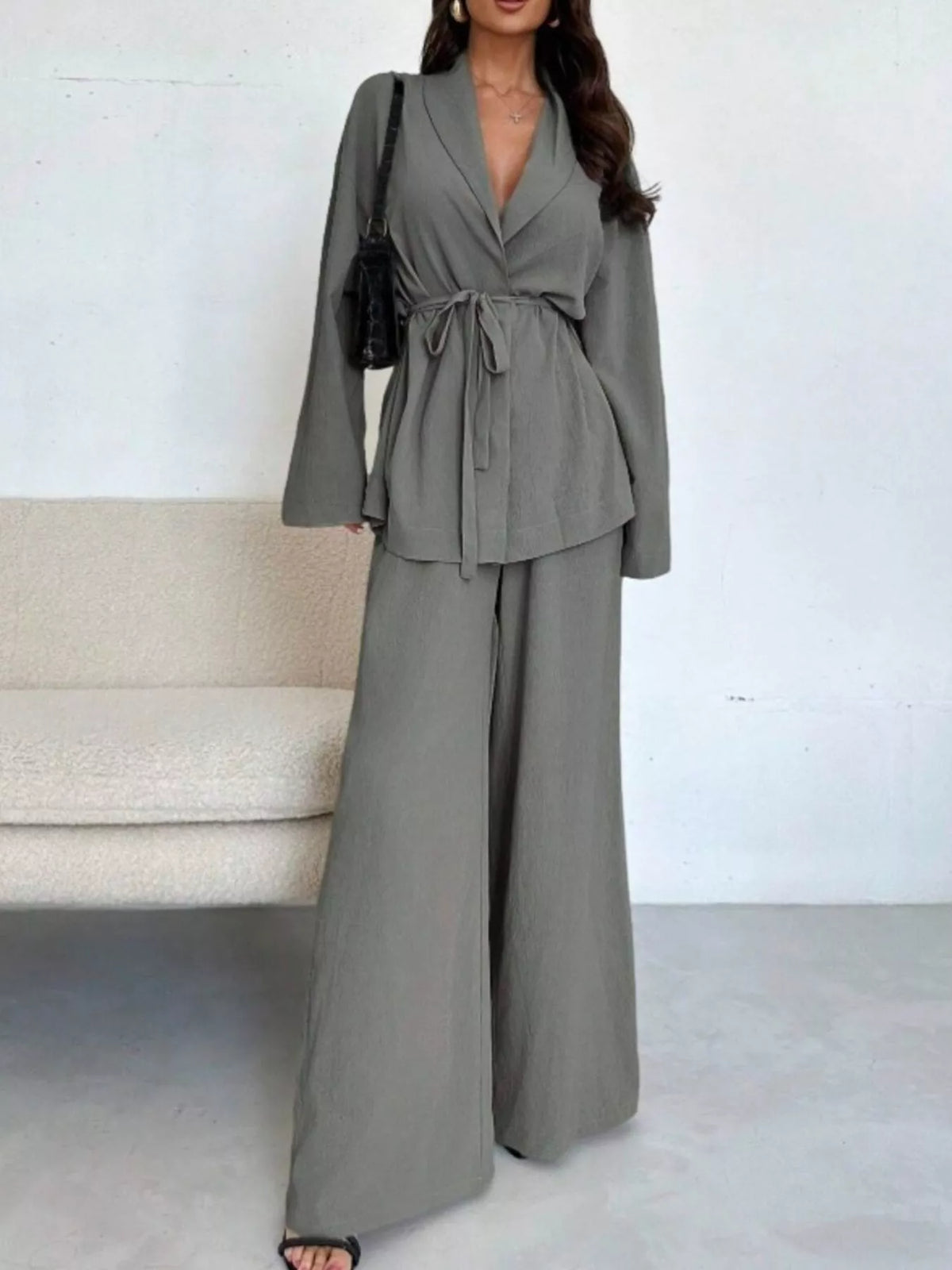 Cala · conjunto de top con lazada y pantalón ancho — vista 16