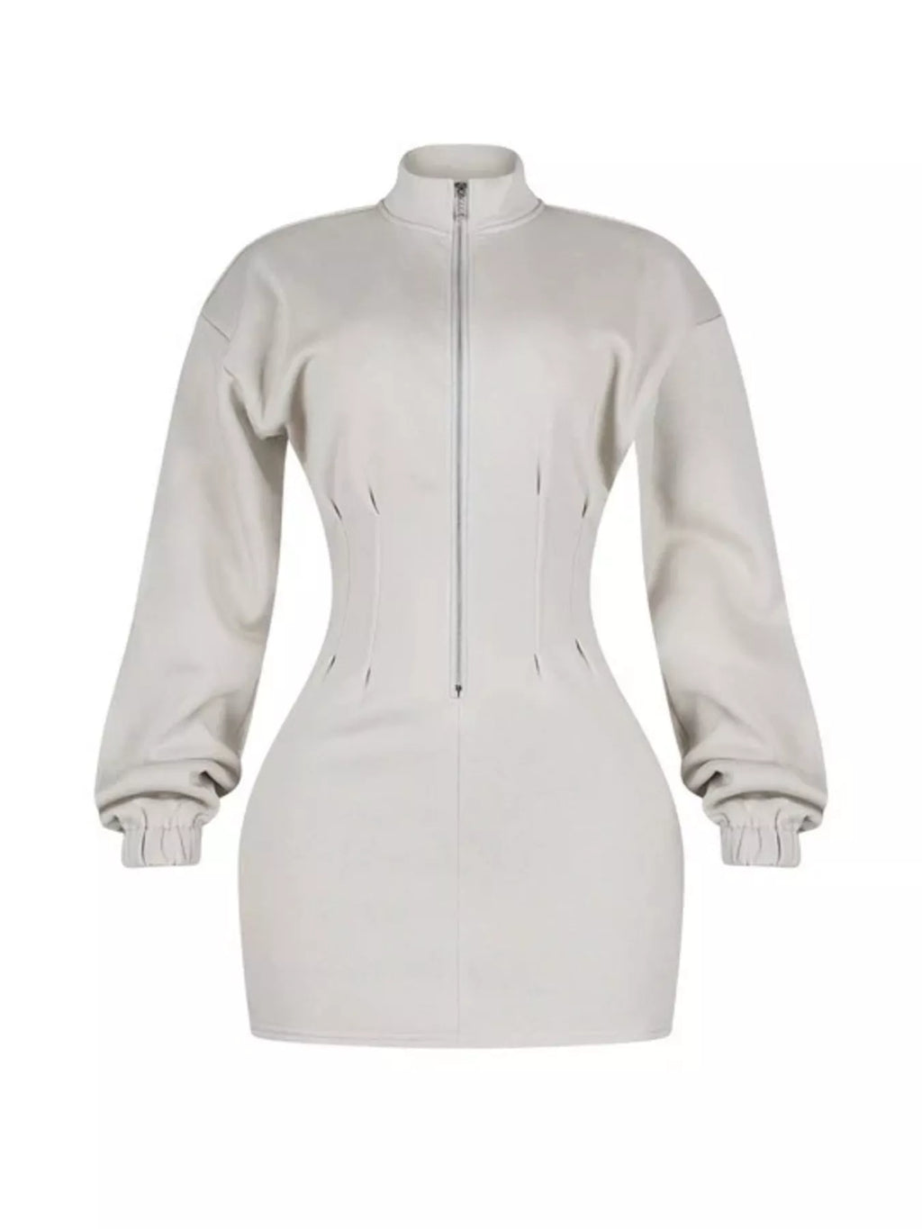 Lara · vestido corto de algodón con cremallera — vista 8