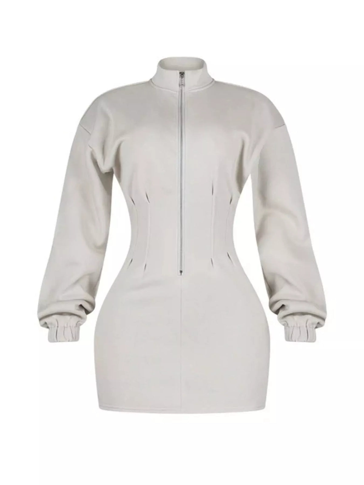 Lara · vestido corto de algodón con cremallera — vista 8