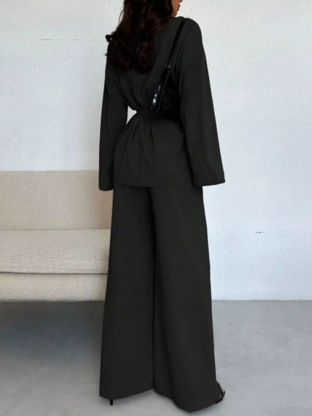 Cala · conjunto de top con lazada y pantalón ancho — vista 12
