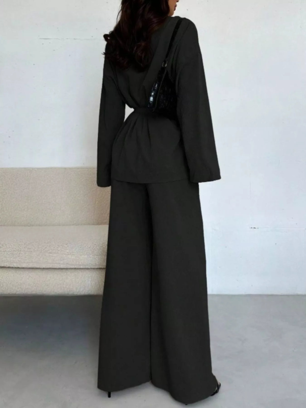 Cala · conjunto de top con lazada y pantalón ancho — vista 12
