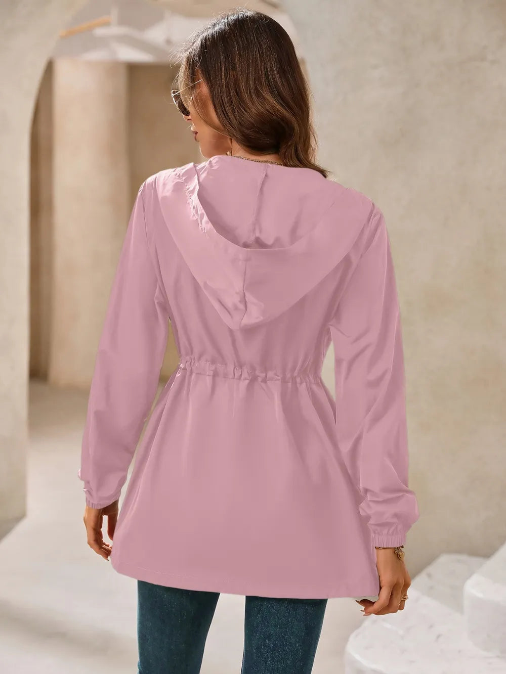 Iria · cortavientos impermeable con capucha — vista 7
