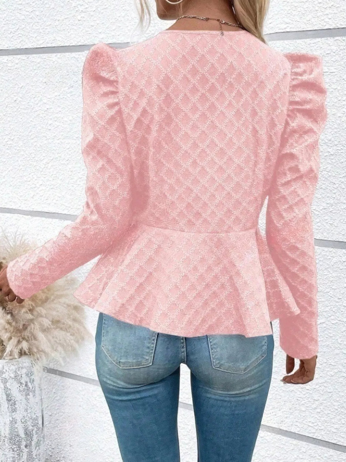 Berta · chaqueta de jacquard con manga abullonada — vista 9