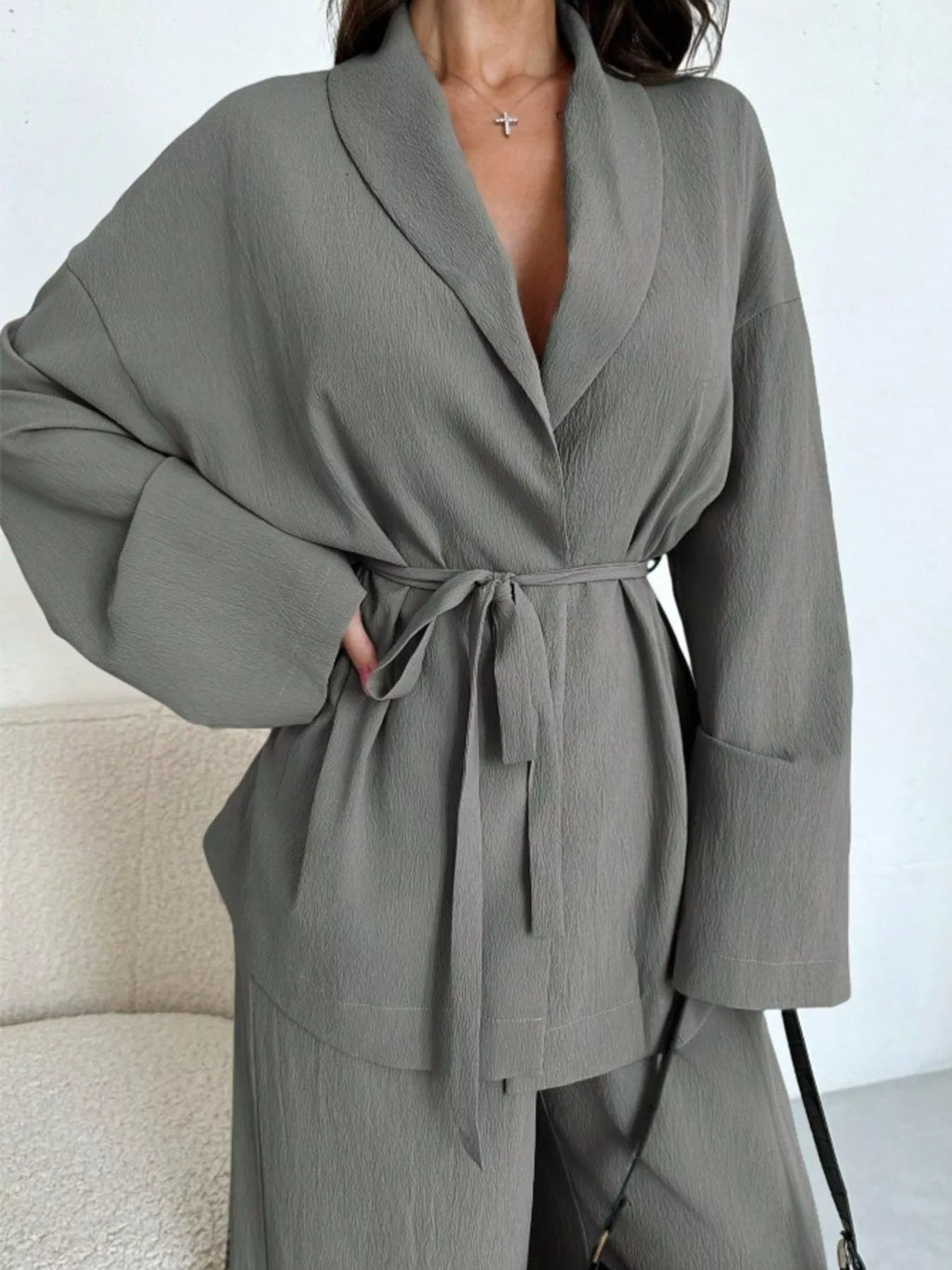 Cala · conjunto de top con lazada y pantalón ancho — vista 17