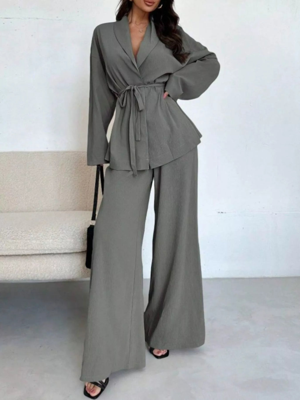 Cala · conjunto de top con lazada y pantalón ancho — vista 19