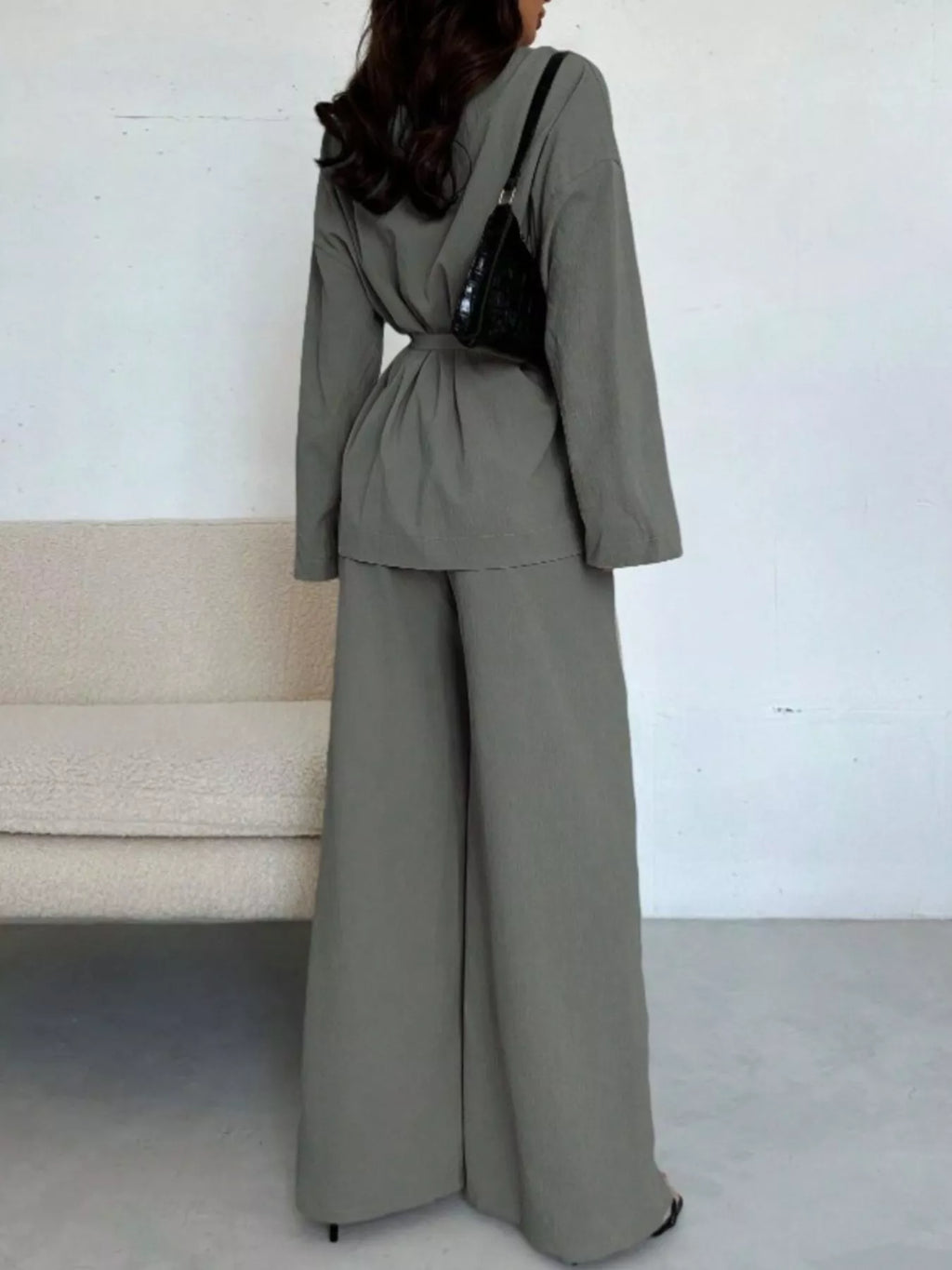 Cala · conjunto de top con lazada y pantalón ancho — vista 20
