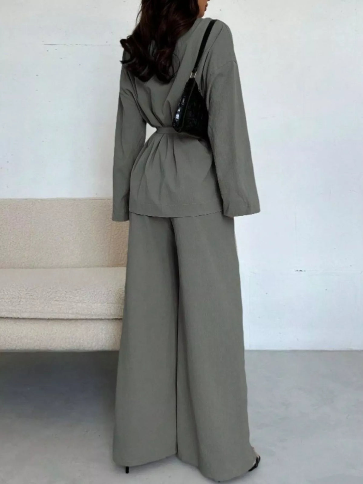 Cala · conjunto de top con lazada y pantalón ancho — vista 20